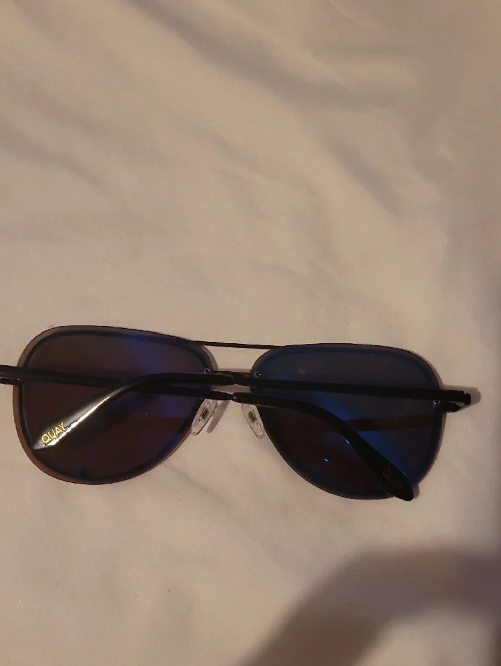 Quay Australia Brown Gradient Aviator Sunglasses
